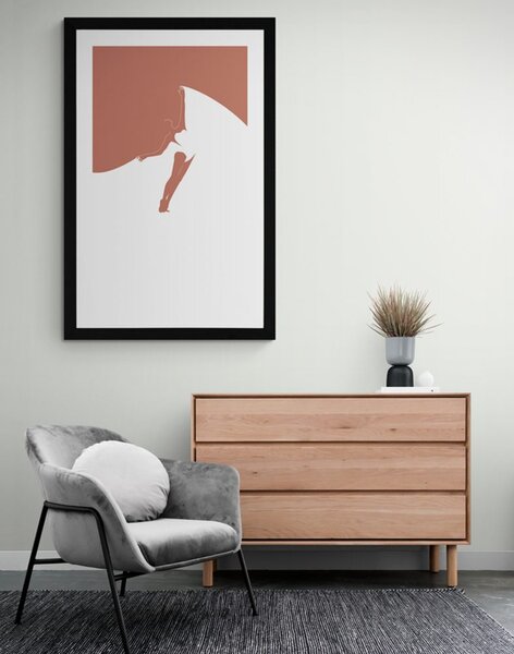 Plakat z passepartout sekret tańca