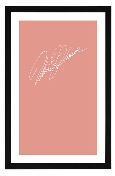 Plakat z passepartout podpis Marilyn Monroe