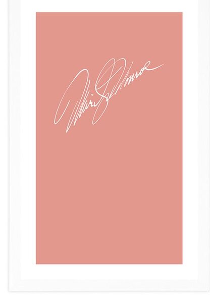 Plakat z passepartout podpis Marilyn Monroe