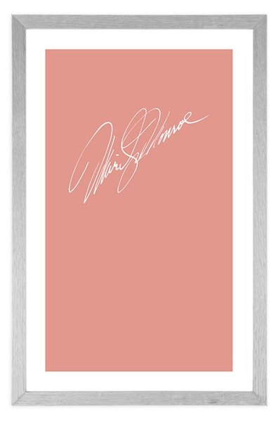 Plakat z passepartout podpis Marilyn Monroe