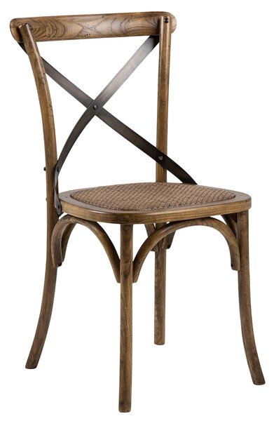 Drewniane Krzesło do jadalni Rattan Retro ROSKI