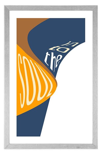 Plakat z passepartout i napisem - Into the soul