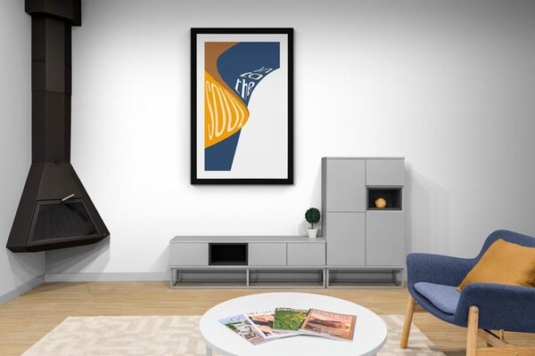 Plakat z passepartout i napisem - Into the soul