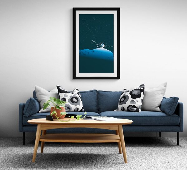 Plakat z passepartout cudowne niebo
