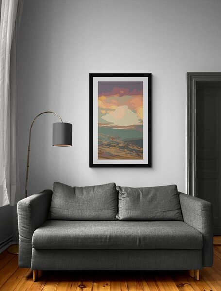 Plakat z passepartout olśniewająca natura