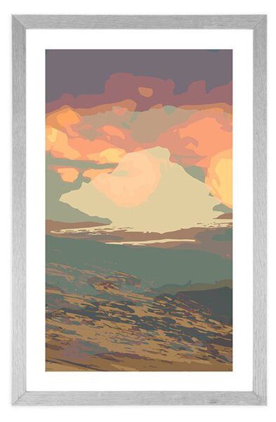 Plakat z passepartout olśniewająca natura