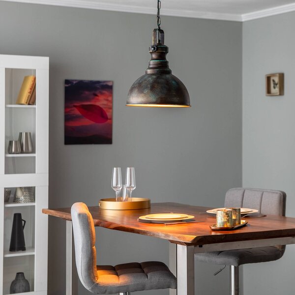 Lampa wisząca Saglam 3710 Opviq, możliwość ściemniania, brązowy / mosiężny, salon / jadalnia, metal, vintage