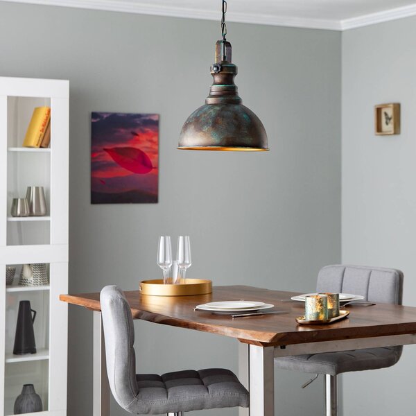 Lampa wisząca Saglam 3710 Opviq, możliwość ściemniania, brązowy / mosiężny, salon / jadalnia, metal, vintage