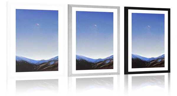 Plakat passepartout urocza natura