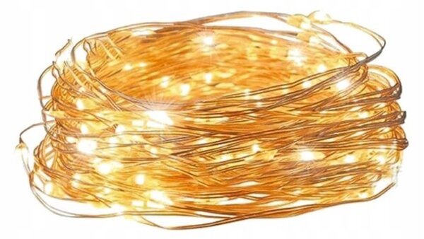 Świąteczny łańcuch świetlny 20 diod LED, ciepła biel