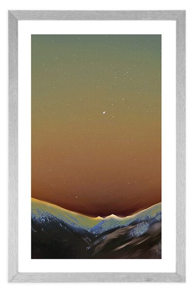 Plakat passepartout urocza nocna natura