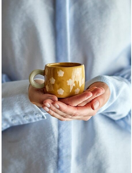 Brązowy ceramiczny kubek dla dzieci 110 ml Nini – Bloomingville