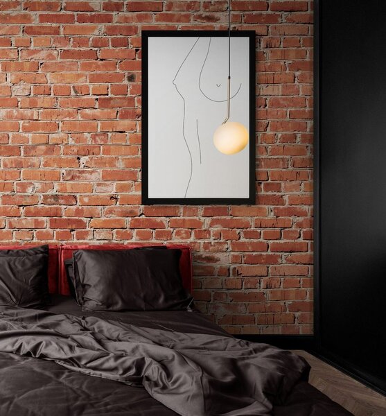 Plakat minimalistyczna sylwetka kobiecego ciała