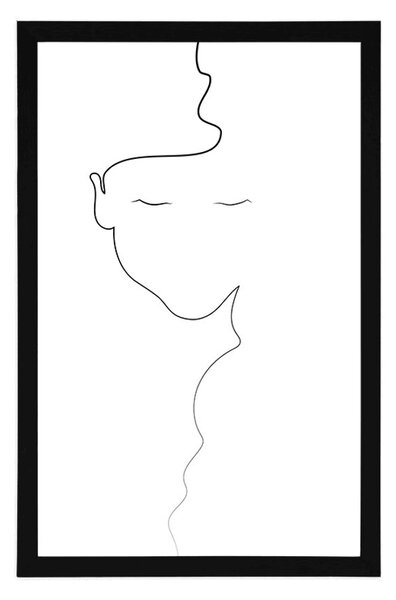 Plakat kobieta w minimalistycznej odsłonie