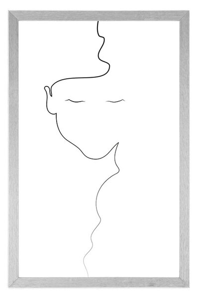 Plakat kobieta w minimalistycznej odsłonie