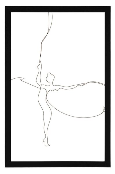 Plakat elegancja baletnicy