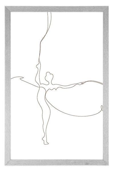 Plakat elegancja baletnicy