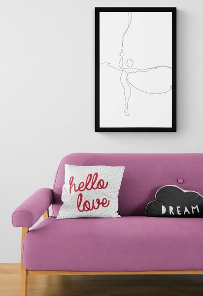 Plakat elegancja baletnicy