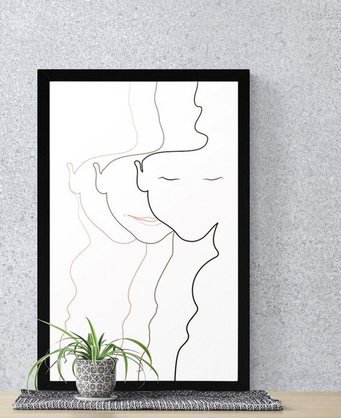 Plakat rysy kobiecej twarzy