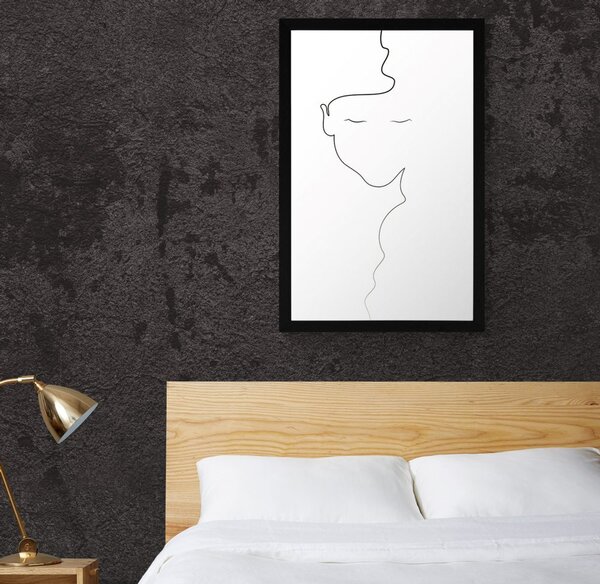 Plakat kobieta w minimalistycznej odsłonie