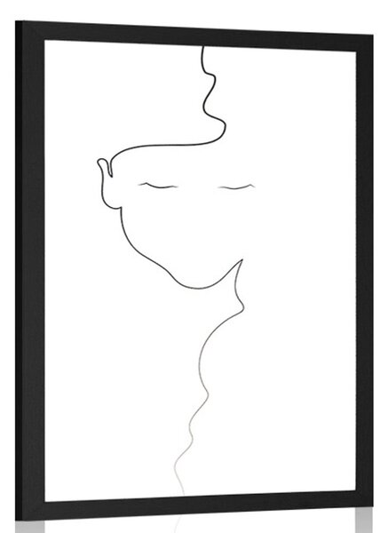 Plakat kobieta w minimalistycznej odsłonie