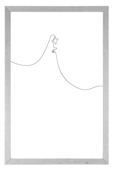 Plakat zwyczajne linie