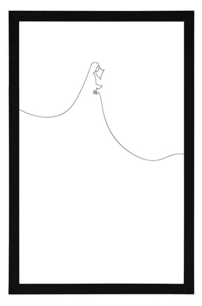 Plakat zwyczajne linie