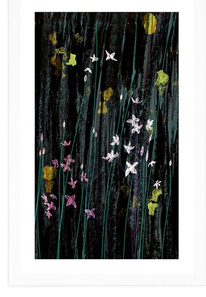 Plakat passepartout magiczne kwiaty