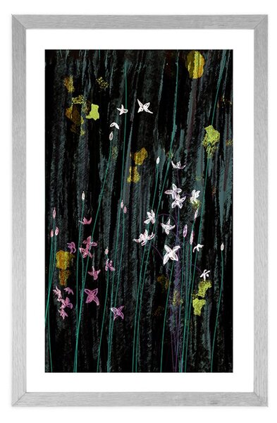 Plakat passepartout magiczne kwiaty