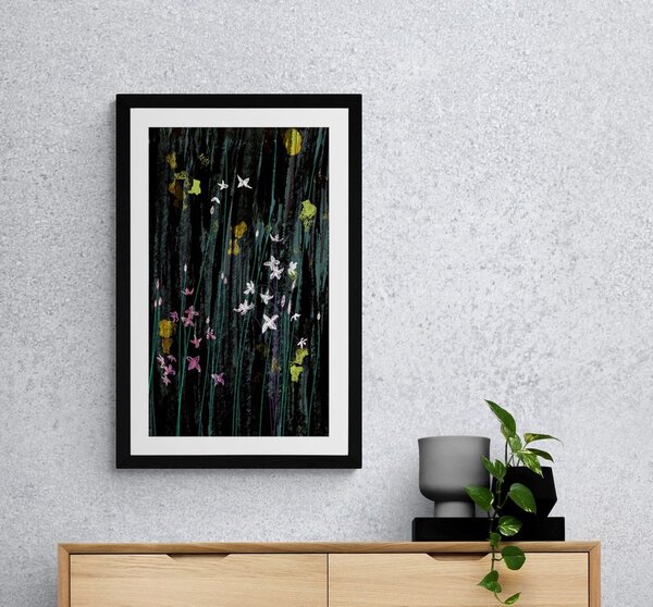 Plakat passepartout magiczne kwiaty