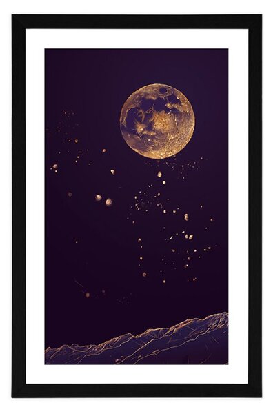 Plakat passepartout magiczna planeta