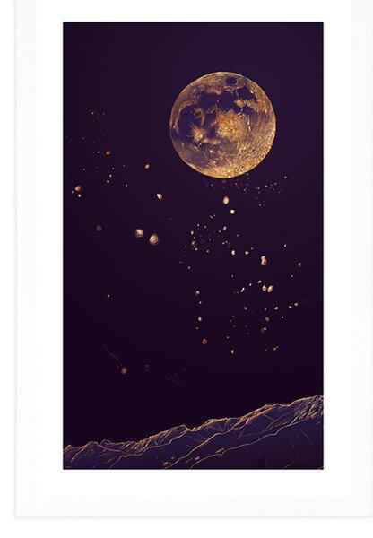 Plakat passepartout magiczna planeta