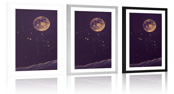 Plakat passepartout magiczna planeta