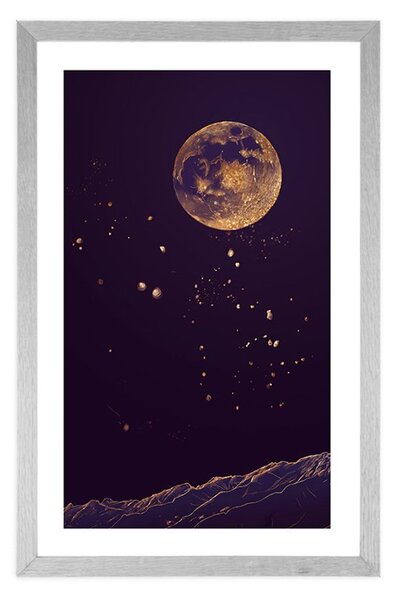 Plakat passepartout magiczna planeta