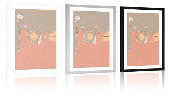 Plakat passepartout ukryty napis