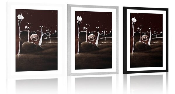 Plakat passepartout niejednoznaczny napis
