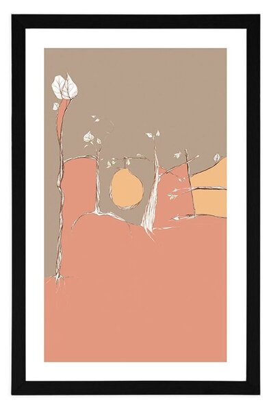 Plakat passepartout ukryty napis