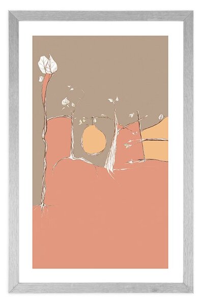 Plakat passepartout ukryty napis