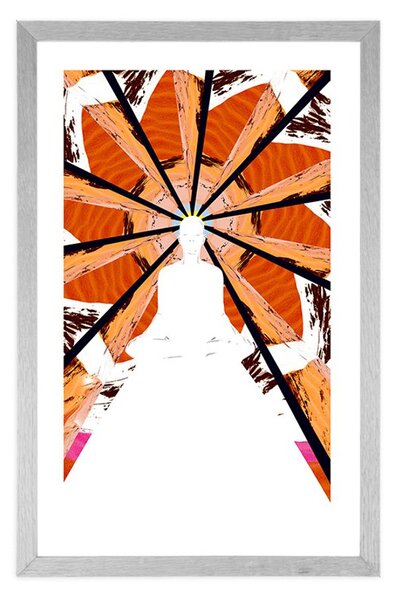Plakat passepartout niezwyczajna medytacja