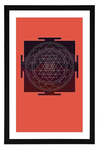Plakat passepartout harmonijny wzór
