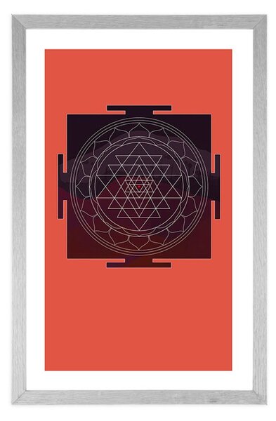 Plakat passepartout harmonijny wzór