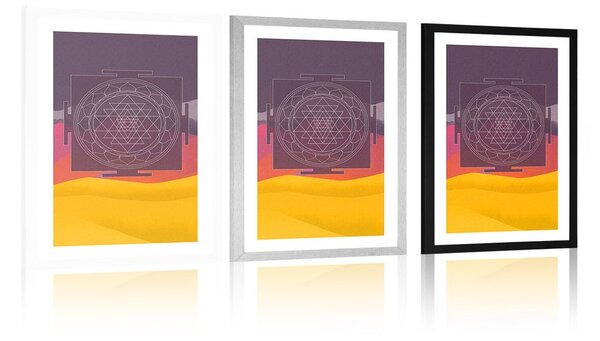 Plakat passepartout unikalny wzór