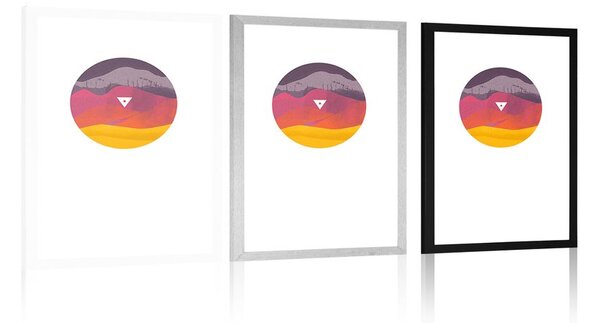 Plakat passepartout w niepowtarzalnym dizajnie
