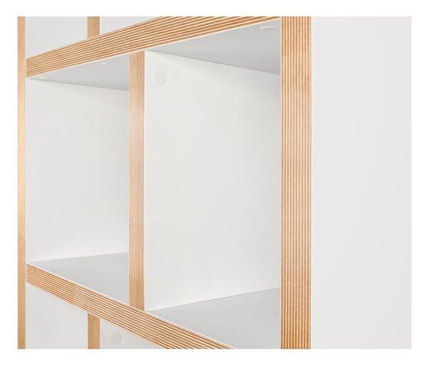 Biało-naturalny regał 70x198 cm Berlin – TemaHome