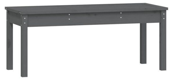Ławka ogrodowa, szara, 109x44x45 cm, lite drewno sosnowe