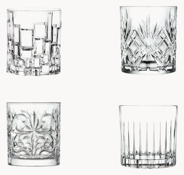 Komplet szklanek ze szkła kryształowego Mixology, 4 elem