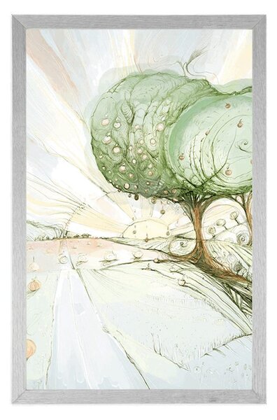 Plakat abstrrakcyjna przyroda
