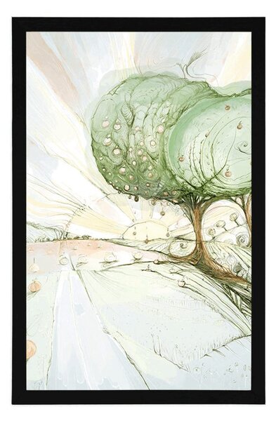 Plakat abstrrakcyjna przyroda