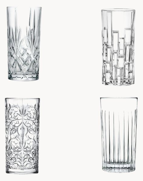 Komplet szklanek ze szkła kryształowego Mixology, 4 elem