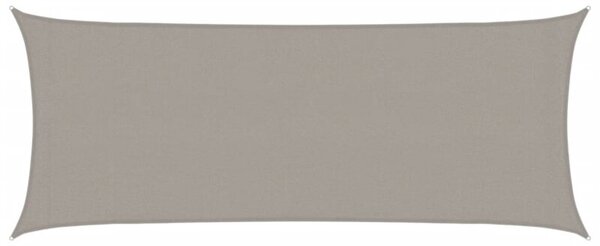 Żagiel przeciwsłoneczny, 160 g/m², jasnoszary, 2x4,5 m, hdpe